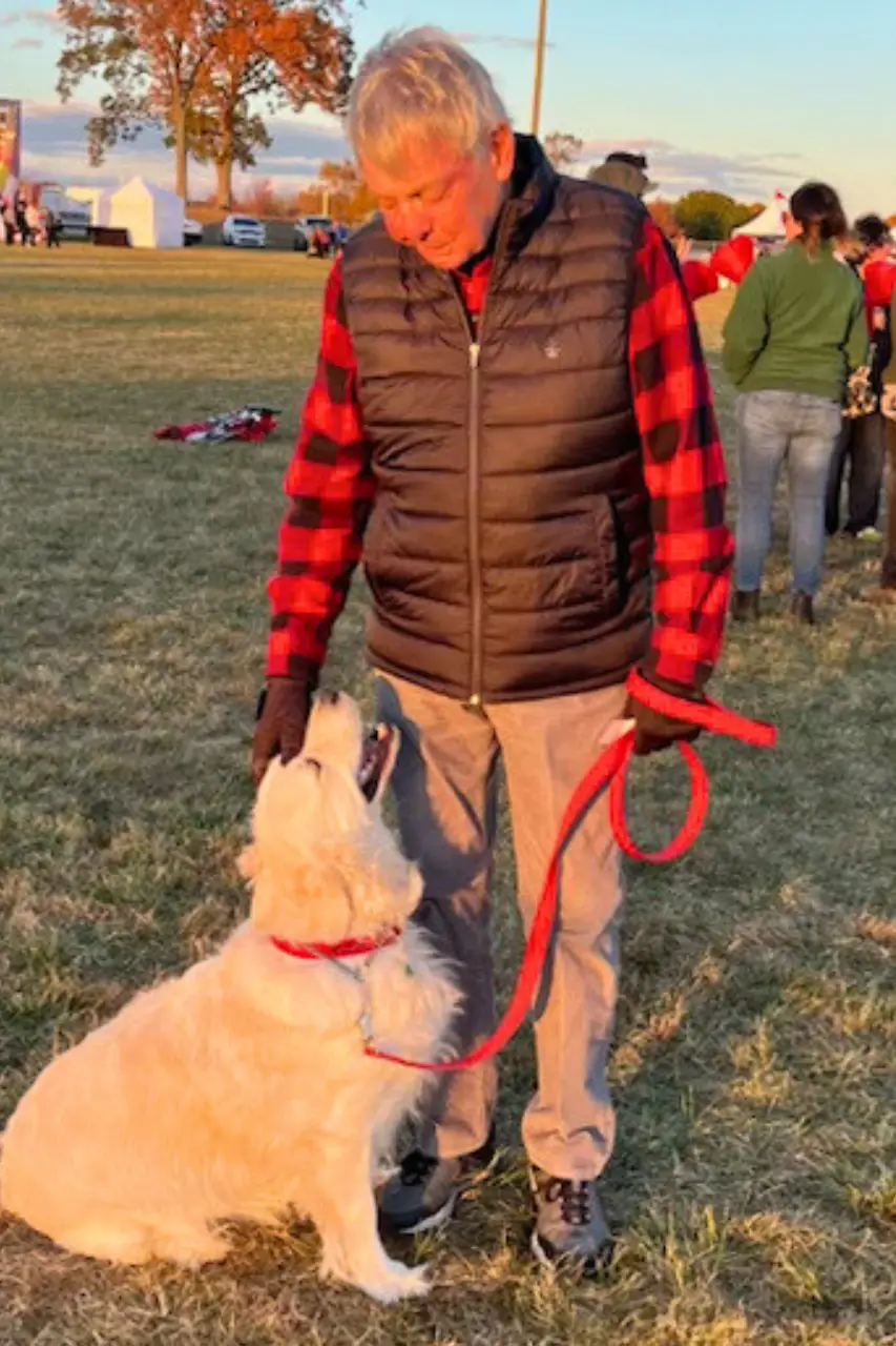 Richard Plinke with his Dog Luna